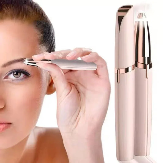 Womens Electric Eyebrow Trimmer Eye Brow Shaper Pencil Face Hair Remover for Women Automatic Eyebrow Shavers Pocketknife